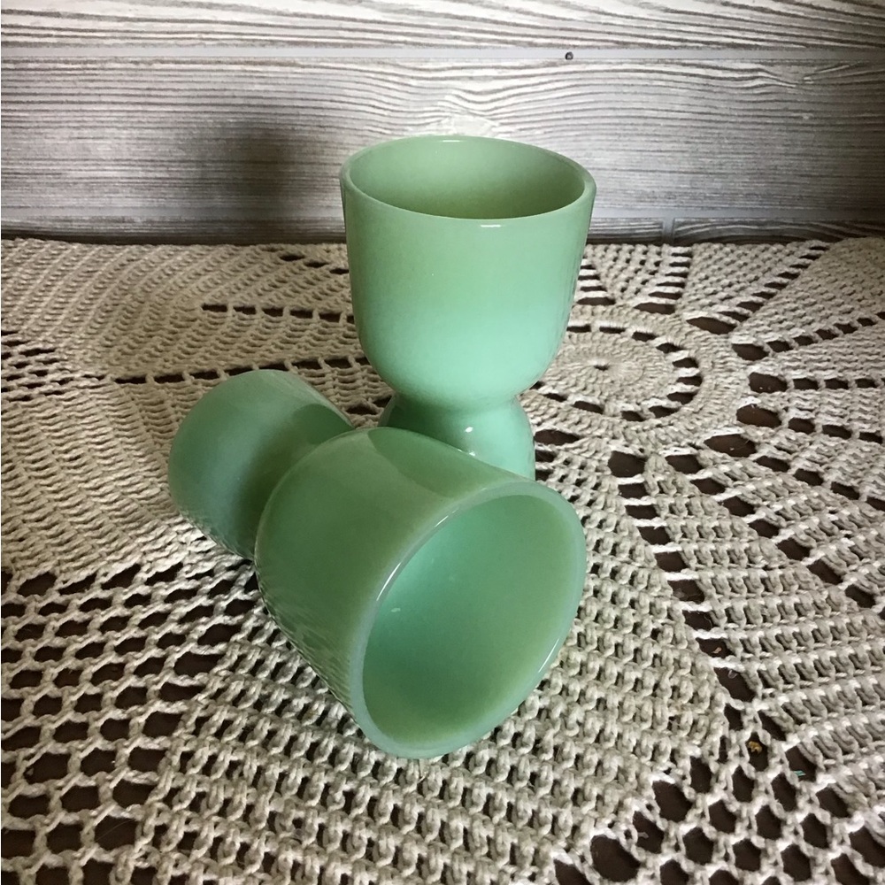 Vintage Jadeite Double Egg cups